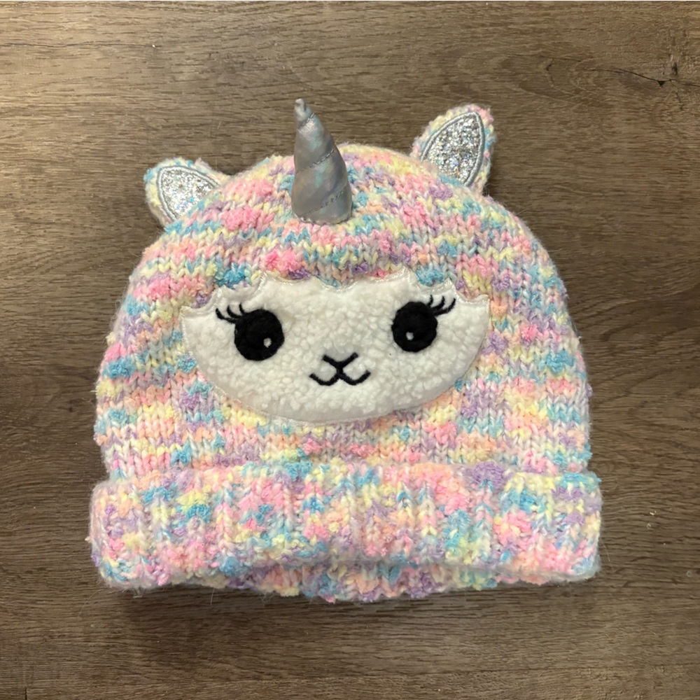 Unicorn Knit Hat – Pastel Rainbow – The Children’s Place – OS